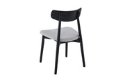 Havana Chair | Black - Glacier Grey Fabric