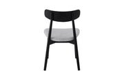 Havana Chair | Black - Glacier Grey Fabric
