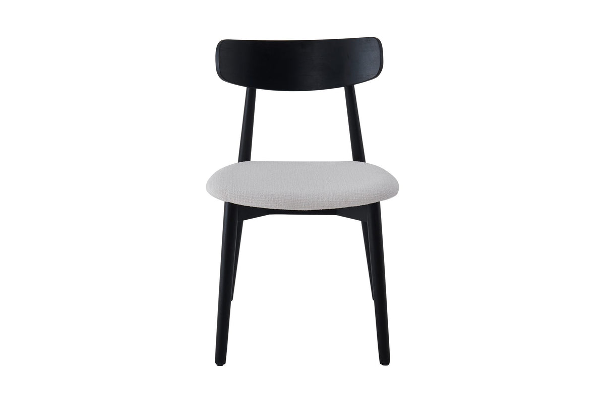 Havana Chair | Black - Ivory Fabric