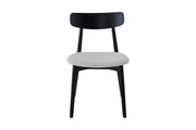 Havana Chair | Black - Ivory Fabric