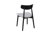 Havana Chair | Black - Ivory Fabric