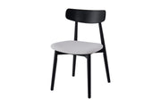 Havana Chair | Black - Ivory Fabric