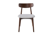 Havana Chair | Walnut - Ivory Fabric