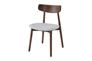 Havana Chair | Walnut - Ivory Fabric