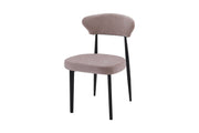 Jade Chair | Black - Hazelnut Fabric