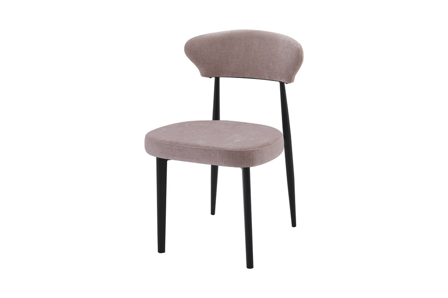 Jade Chair | Black - Hazelnut Fabric