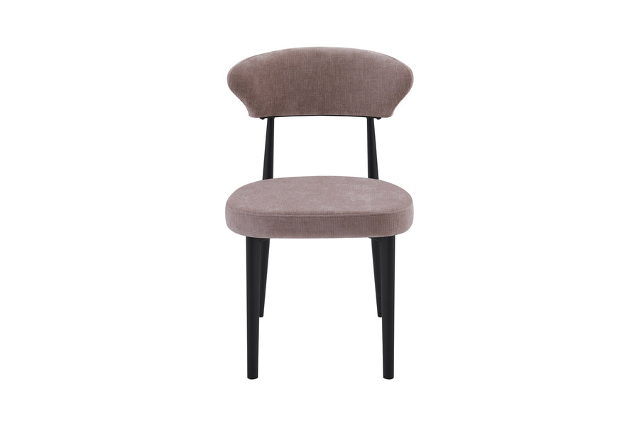Jade Chair | Black - Hazelnut Fabric