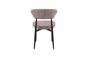 Jade Chair | Black - Hazelnut Fabric