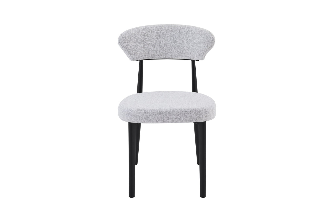 Jade Chair | Black - Glacier Grey Fabric