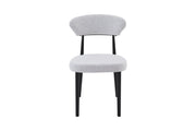 Jade Chair | Black - Glacier Grey Fabric