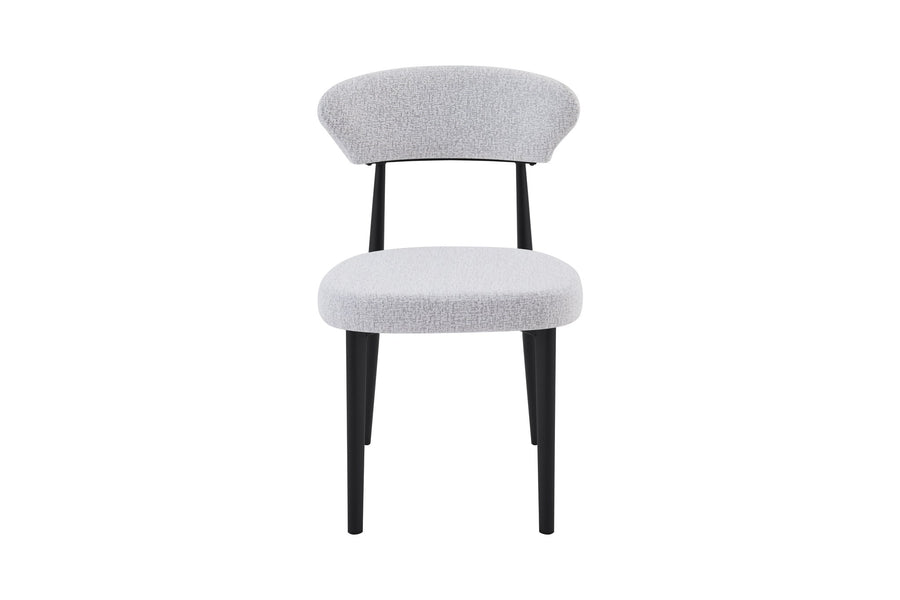Jade Chair | Black - Glacier Grey Fabric
