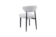 Jade Chair | Black - Glacier Grey Fabric