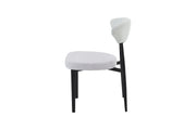 Jade Chair | Black - Glacier Grey Fabric