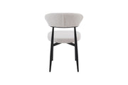 Jade Chair | Black - Natural Oat Fabric