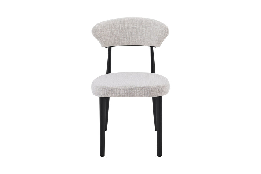 Jade Chair | Black - Natural Oat Fabric