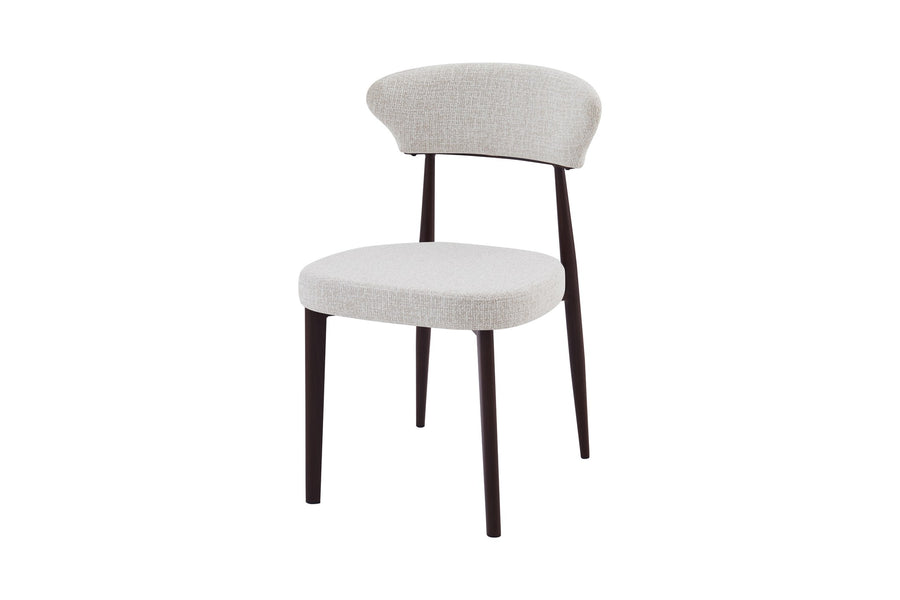 Jade Chair | Walnut Finish- Natural Oat Fabric