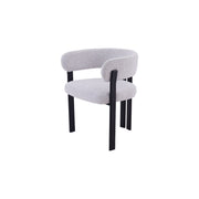 Mirenza Chair | Black - Glacier Grey Fabric