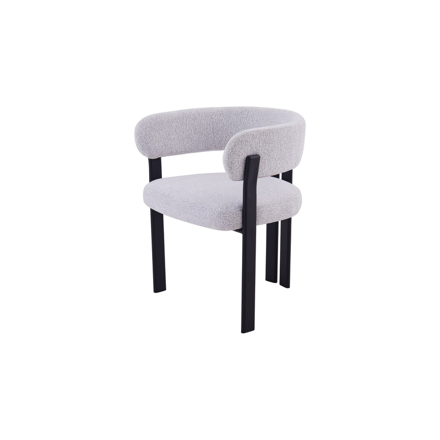 Mirenza Chair | Black - Glacier Grey Fabric