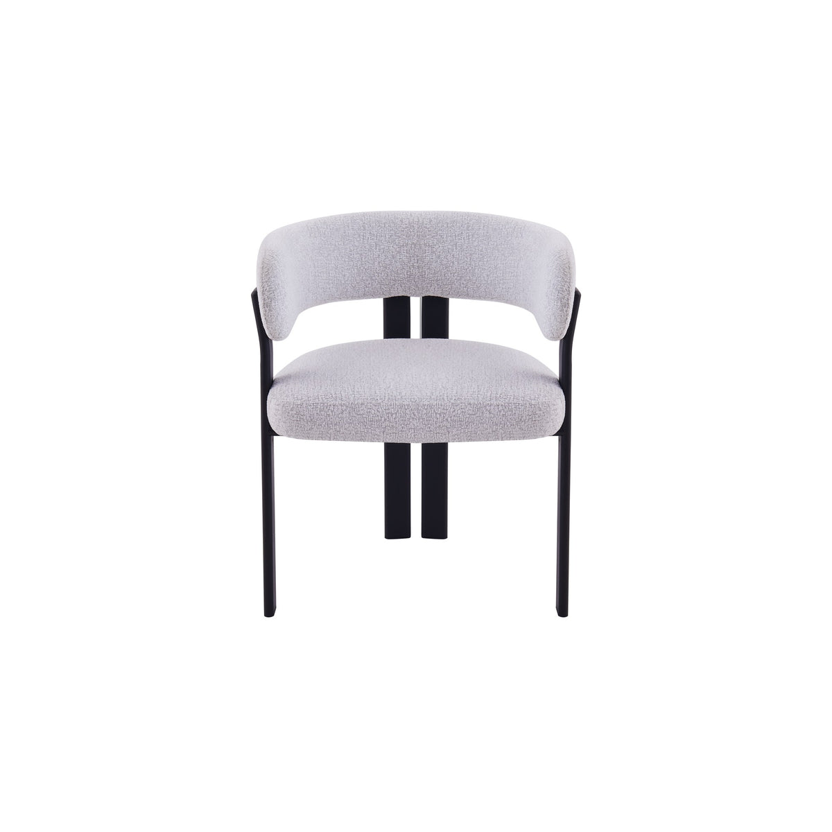 Mirenza Chair | Black - Glacier Grey Fabric