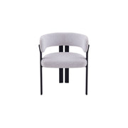Mirenza Chair | Black - Glacier Grey Fabric