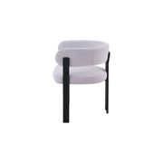 Mirenza Chair | Black - Glacier Grey Fabric