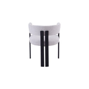 Mirenza Chair | Black - Glacier Grey Fabric