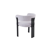 Mirenza Chair | Black - Glacier Grey Fabric