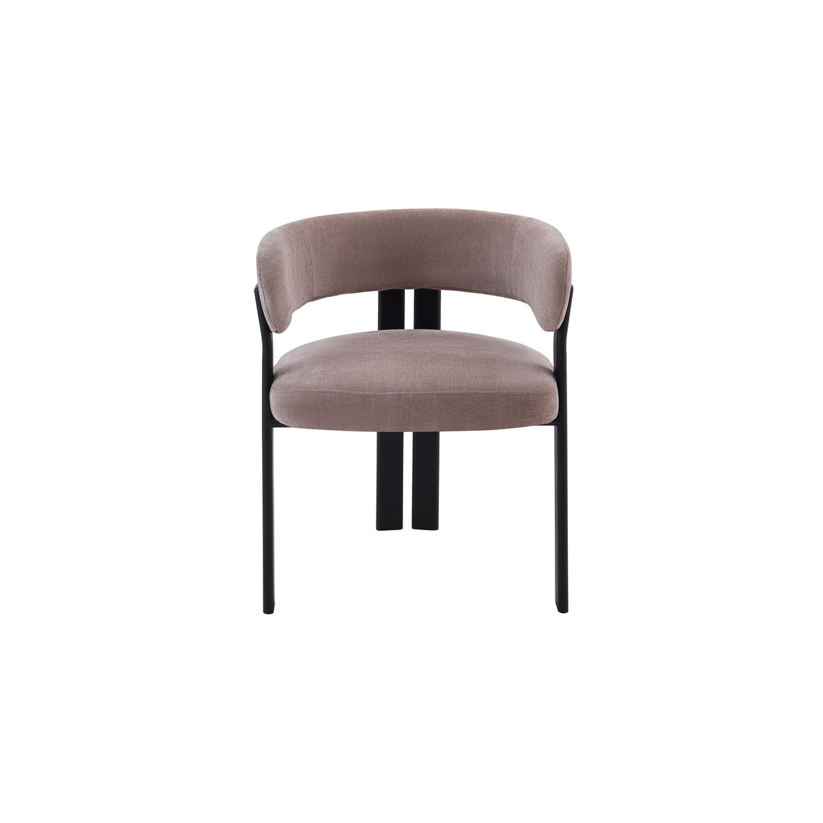 Mirenza Chair | Black - Hazelnut Fabric