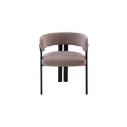 Mirenza Chair | Black - Hazelnut Fabric