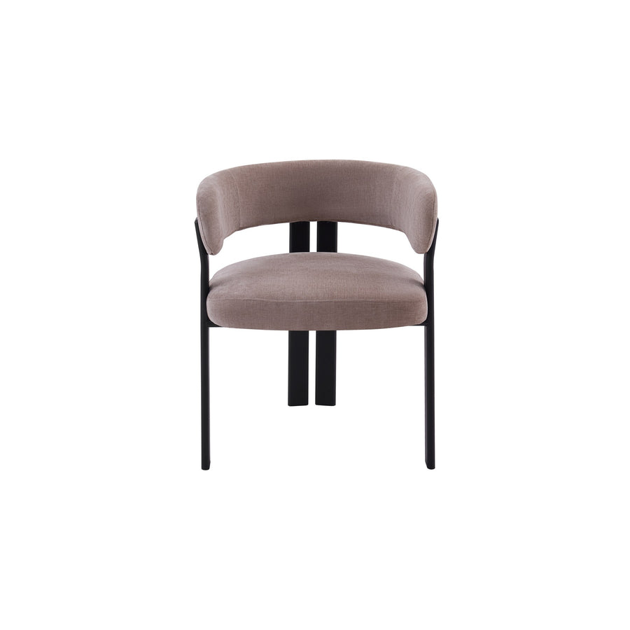 Mirenza Chair | Black - Hazelnut Fabric
