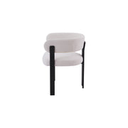 Mirenza Chair | Black - Ivory Fabric