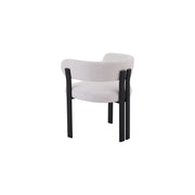 Mirenza Chair | Black - Ivory Fabric