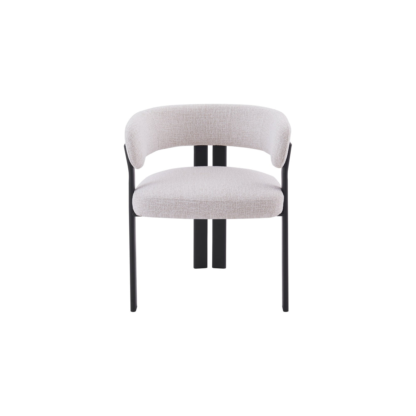 Mirenza Chair | Black - Natural Oat Fabric