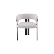 Mirenza Chair | Black - Natural Oat Fabric