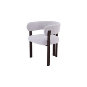 Mirenza Chair | Walnut Finish - Glacier Grey Fabric