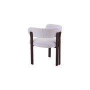 Mirenza Chair | Walnut Finish - Glacier Grey Fabric