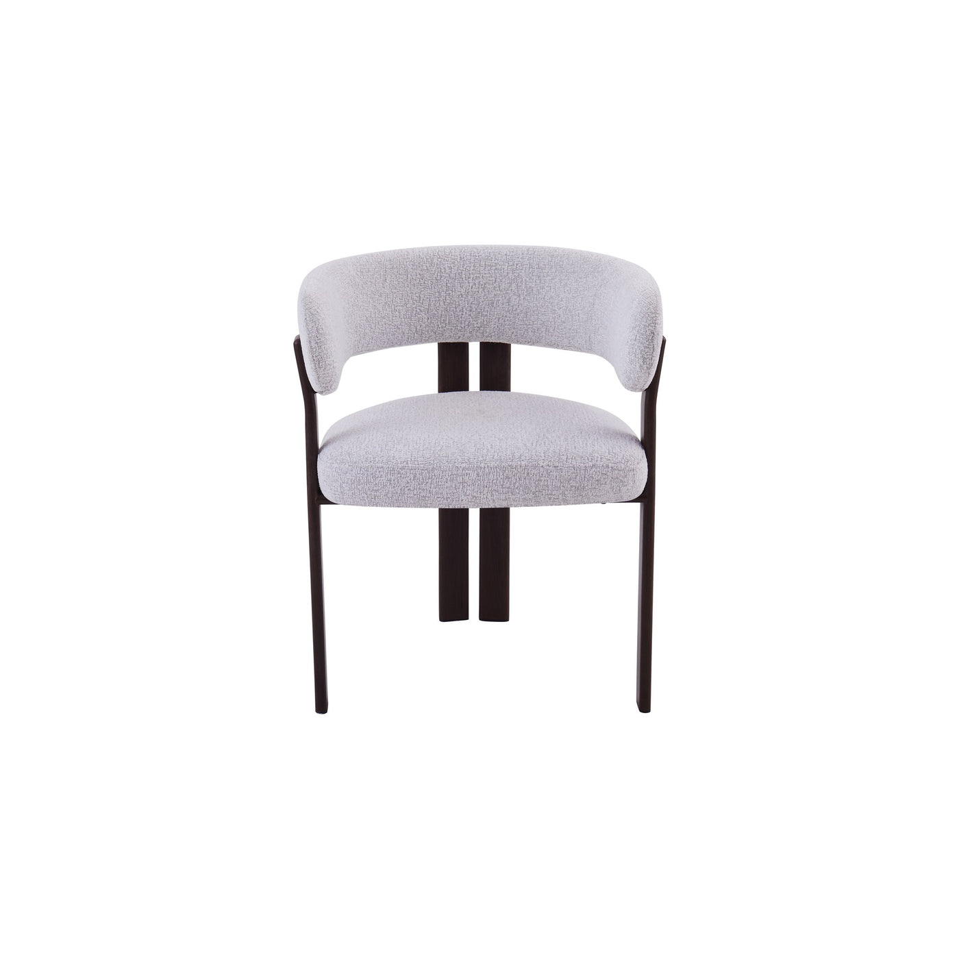 Mirenza Chair | Walnut Finish - Glacier Grey Fabric