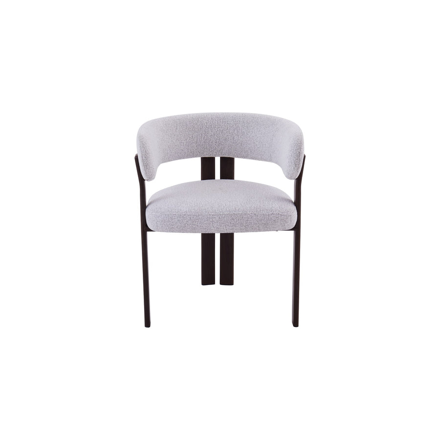 Mirenza Chair | Walnut Finish - Glacier Grey Fabric