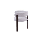 Mirenza Chair | Walnut Finish - Glacier Grey Fabric