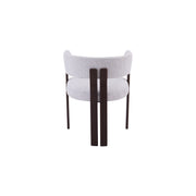 Mirenza Chair | Walnut Finish - Glacier Grey Fabric