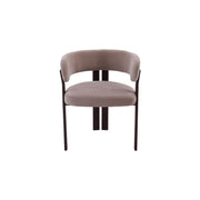 Mirenza Chair | Walnut Finish - Hazelnut Fabric