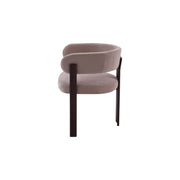 Mirenza Chair | Walnut Finish - Hazelnut Fabric