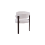 Mirenza Chair | Walnut Finish - Ivory Fabric