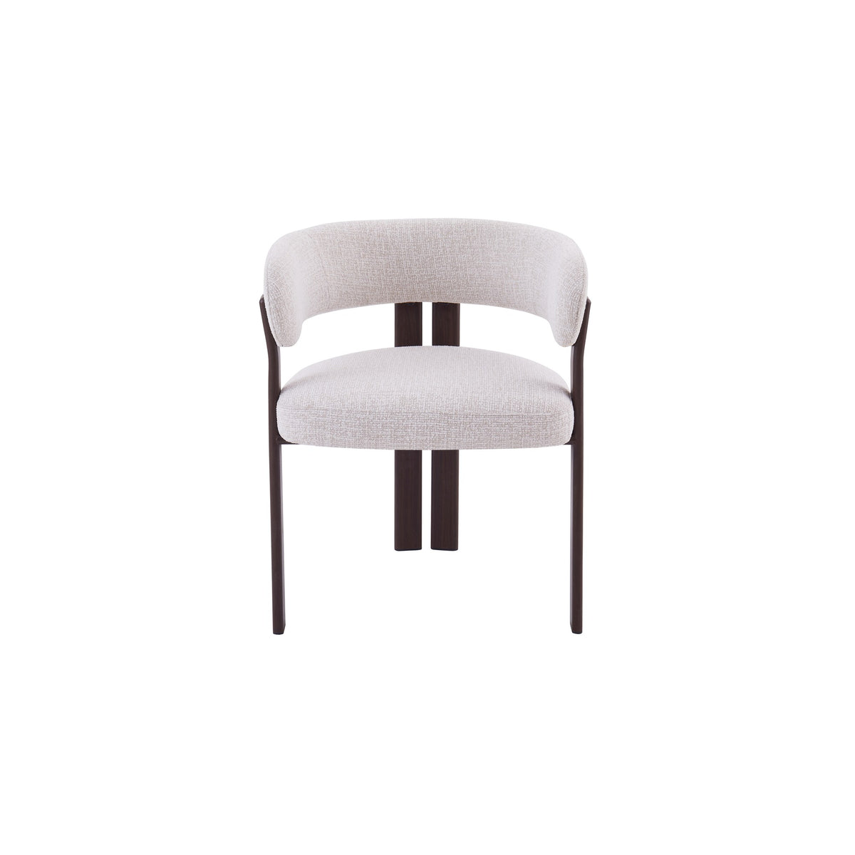 Mirenza Chair | Walnut Finish - Natural Oat Fabric