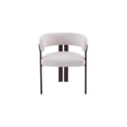 Mirenza Chair | Walnut Finish - Natural Oat Fabric