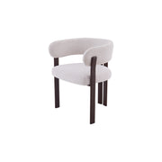 Mirenza Chair | Walnut Finish - Natural Oat Fabric
