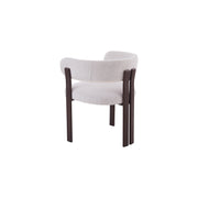 Mirenza Chair | Walnut Finish - Natural Oat Fabric