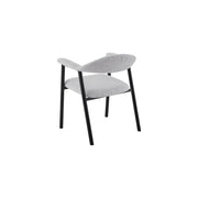 Oregon Chair | Black - Glacier Grey Fabric