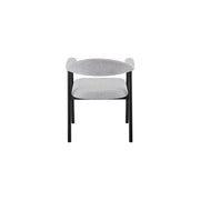 Oregon Chair | Black - Glacier Grey Fabric