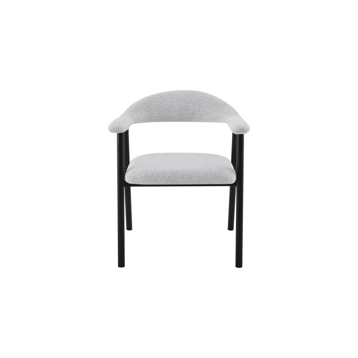 Oregon Chair | Black - Glacier Grey Fabric